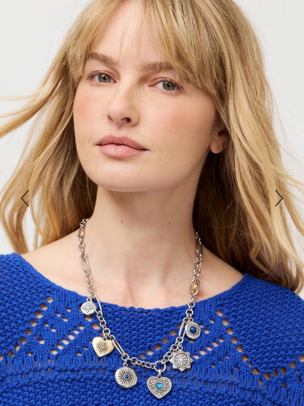 NWT Johnny Was Charm Necklace 🦋 🩵 - Picture 3 of 3